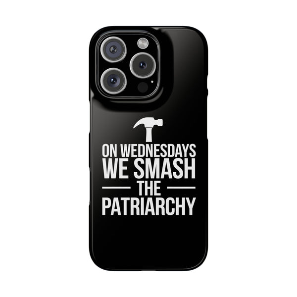 Premium On Wednesdays We Smash The Patriarchy iPhone Case | Feminist Gifts Slim Phone Cases