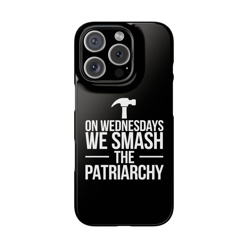 Premium On Wednesdays We Smash The Patriarchy iPhone Case | Feminist Gifts Slim Phone Cases