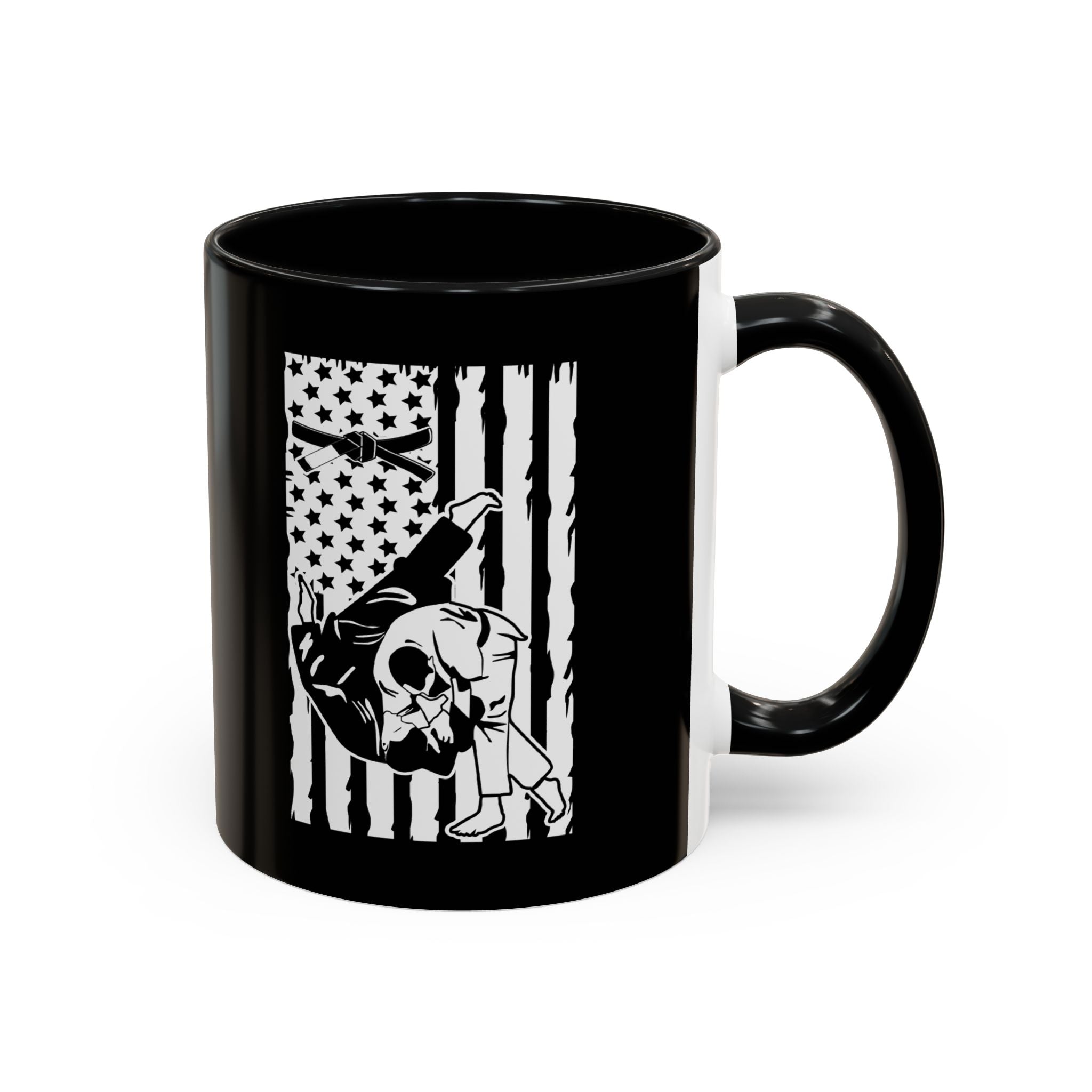 Brazilian Jiu Jitsu Flag Throw | BJJ Accent Coffee Mug Main image