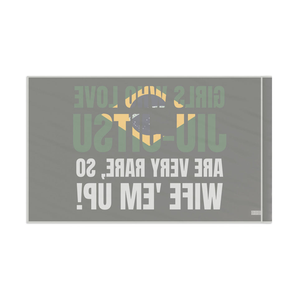 Brazilian Jiu Jitsu Girls Who Love Jiu-Jitsu Are Rare Flag Banner | BJJ Flag