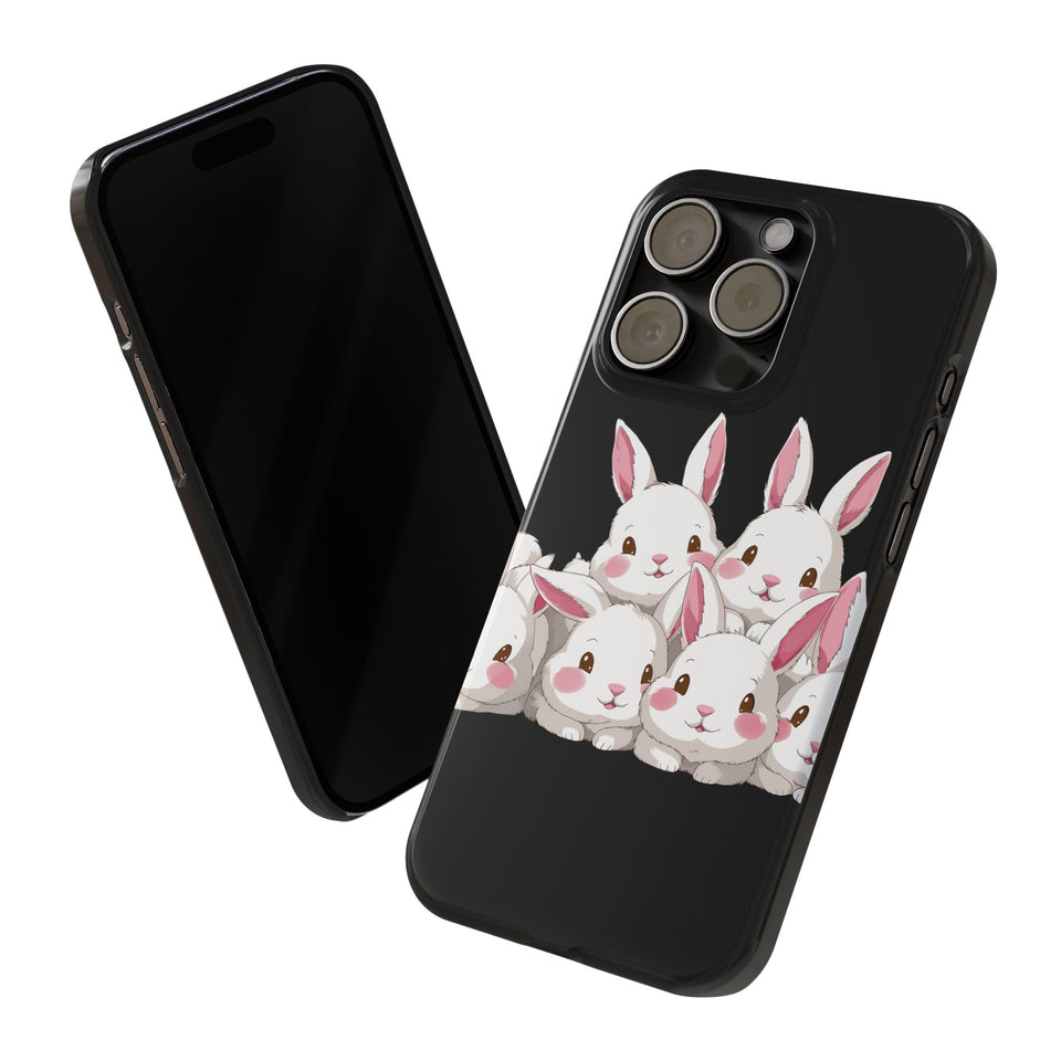 Premium Cute Rabbit iPhone Case | Rabbit Gifts Slim Phone Cases