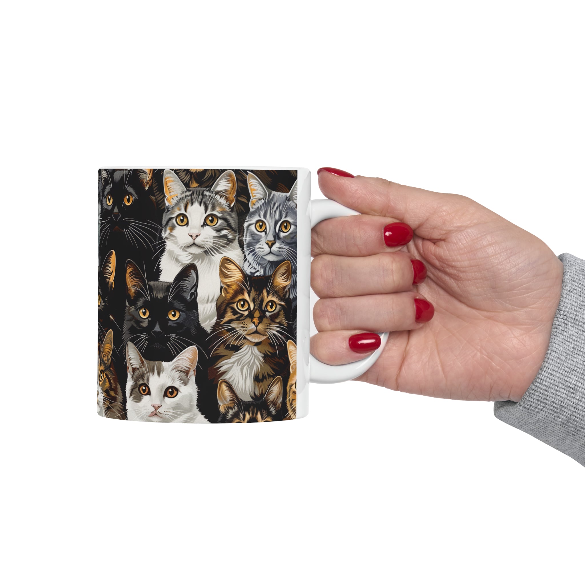 Cute Cats Mug | Cat Coffee Mug | Cute Cat Gift | Funny Cat Presents | Cat Mug 1 11oz