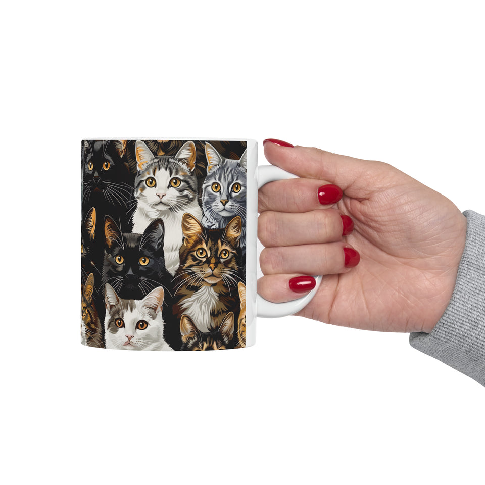Cute Cats Mug | Cat Coffee Mug | Cute Cat Gift | Funny Cat Presents | Cat Mug 1 11oz