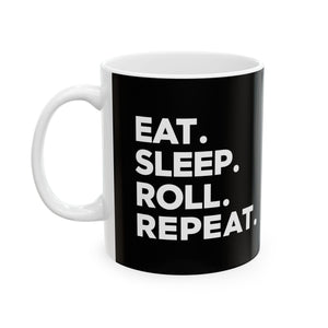 Brazilian Jiu Jitsu Eat Sleep Roll 2 BJJ Ceramic Mug | Brazilian Jiu Jitsu Gifts (11oz) Brazilian Jiu Jitsu Eat Sleep Roll 2 BJJ Ceramic Mug | Brazilian Jiu Jitsu Gifts (11oz)