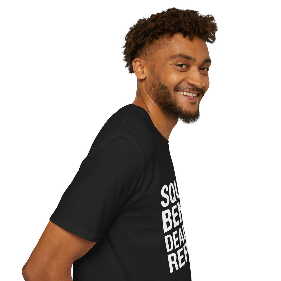 Gym Workout T-Shirt - Squat Bench Deadlift Repeat Shirt