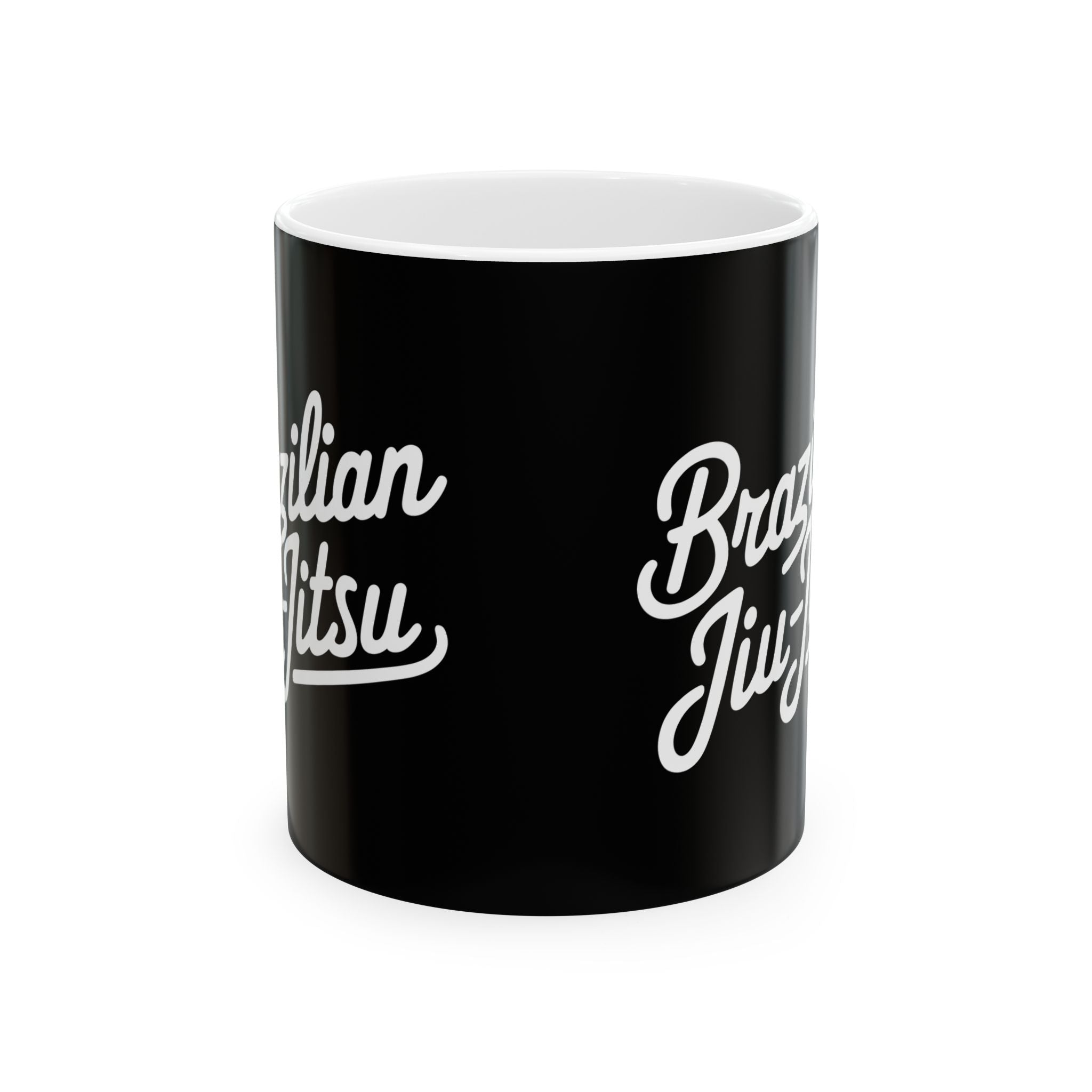 Brazilian Jiu Jitsu Cursive BJJ Ceramic Mug | Brazilian Jiu Jitsu Gifts (11oz)