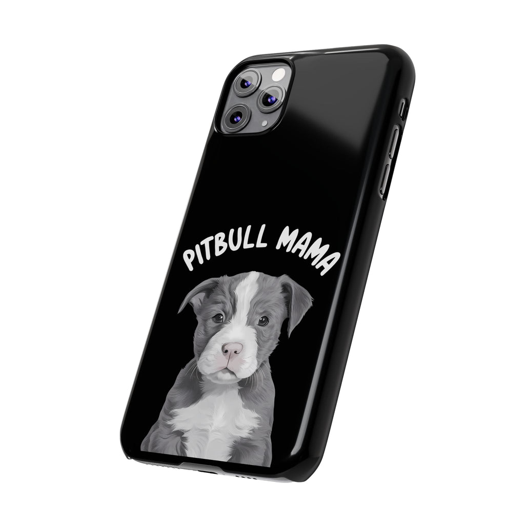 Premium Pitbull Mama iPhone Case | Pitbull Gifts Slim Phone Cases