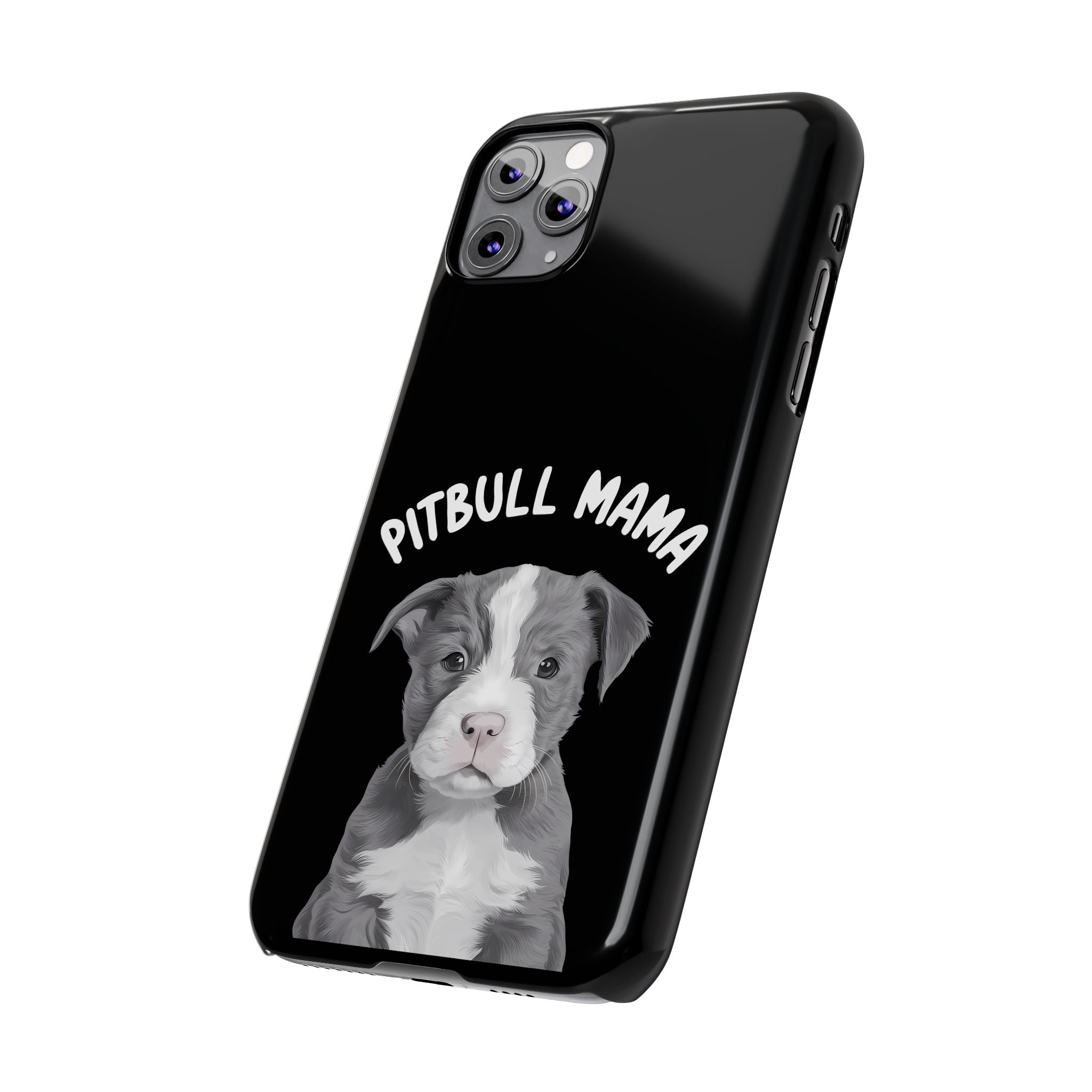 Premium Pitbull Mama iPhone Case | Pitbull Gifts Slim Phone Cases