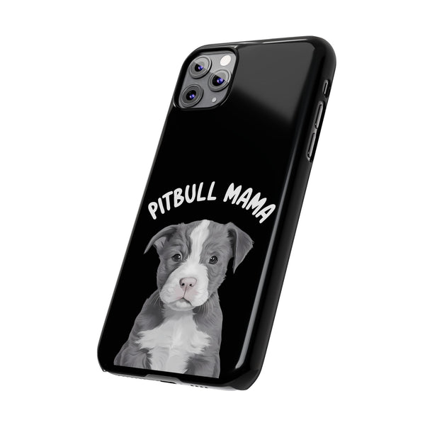 Premium Pitbull Mama iPhone Case | Pitbull Gifts Slim Phone Cases