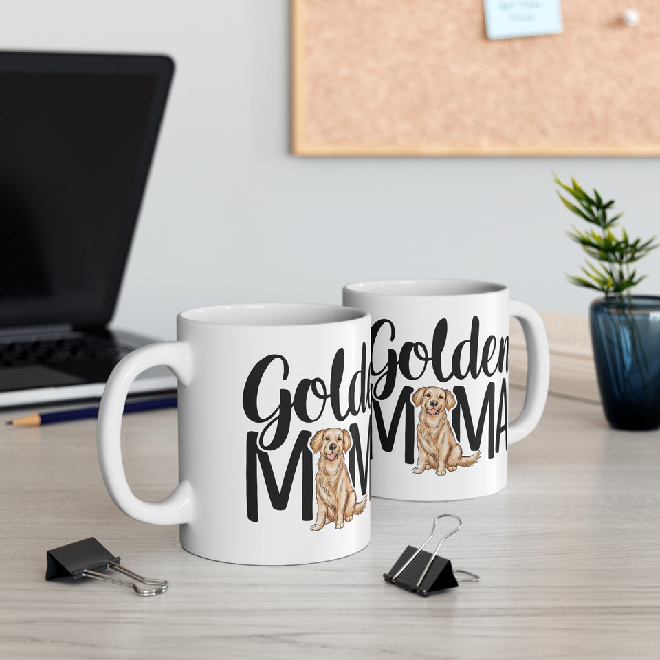 Golden Mama Mug Golden Retriever Gift | Golden Retriever Coffee Mug | Golden Retriever Gift Ideas Mug 11oz