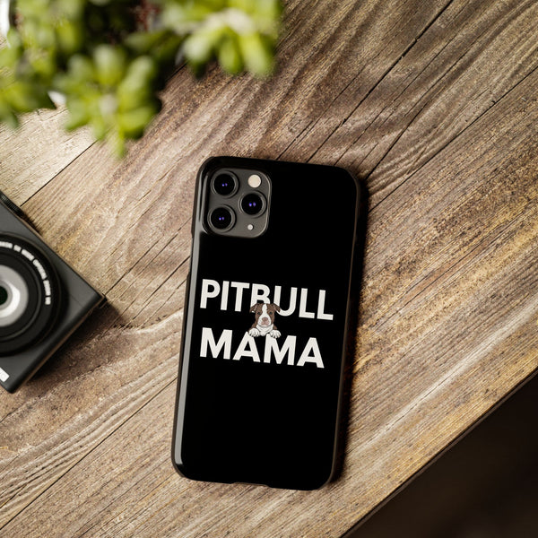 Premium Pitbull Mama 3 iPhone Case | Pitbull Gifts Slim Phone Cases