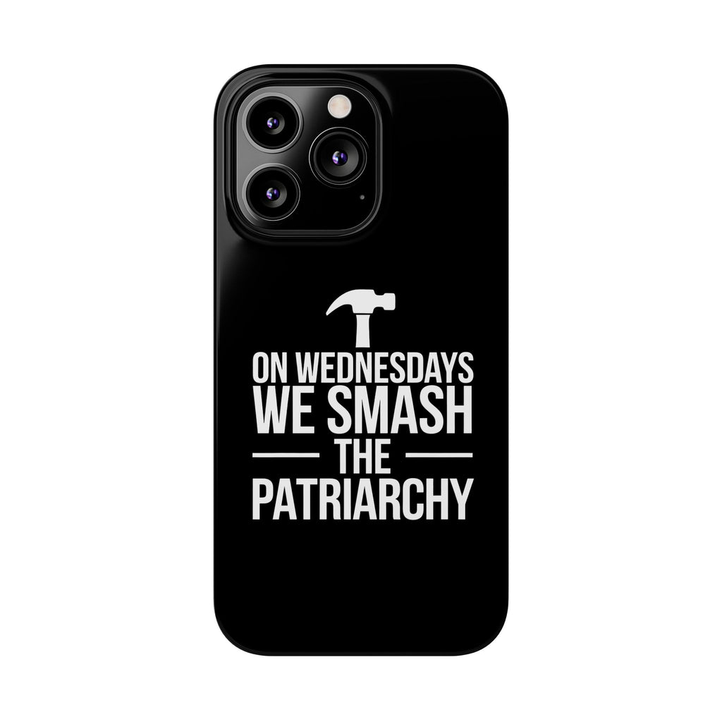 Premium On Wednesdays We Smash The Patriarchy iPhone Case | Feminist Gifts Slim Phone Cases
