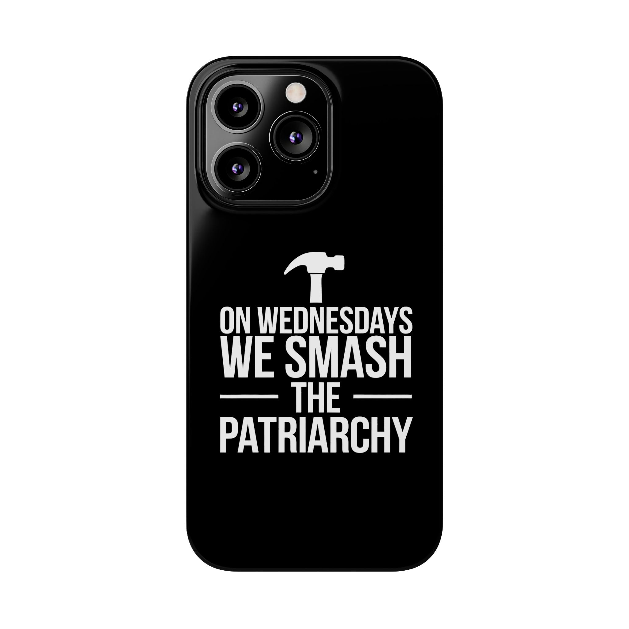 Premium On Wednesdays We Smash The Patriarchy iPhone Case | Feminist Gifts Slim Phone Cases