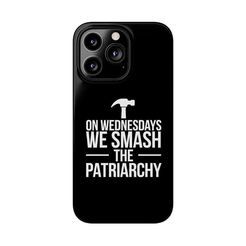 Premium On Wednesdays We Smash The Patriarchy iPhone Case | Feminist Gifts Slim Phone Cases
