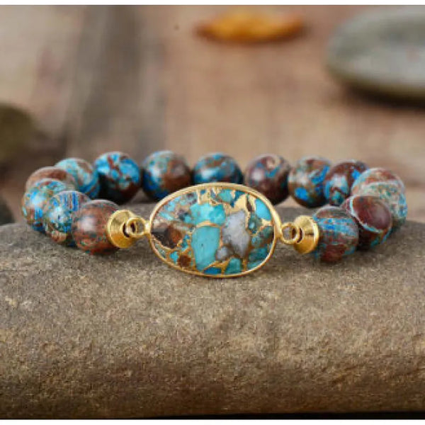 Handmade Heart Love Stone Bracelet | Heart Bracelet
