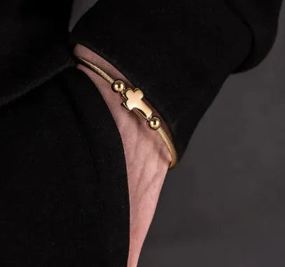 Stainless Steel Cross Bracelet | Jesus Faith Bracelet