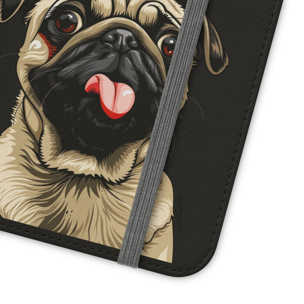 Pug Phone Case | I Love My Pug Wallet Phone Case | IPhone & Samsung Galaxy Pug Flip Cases