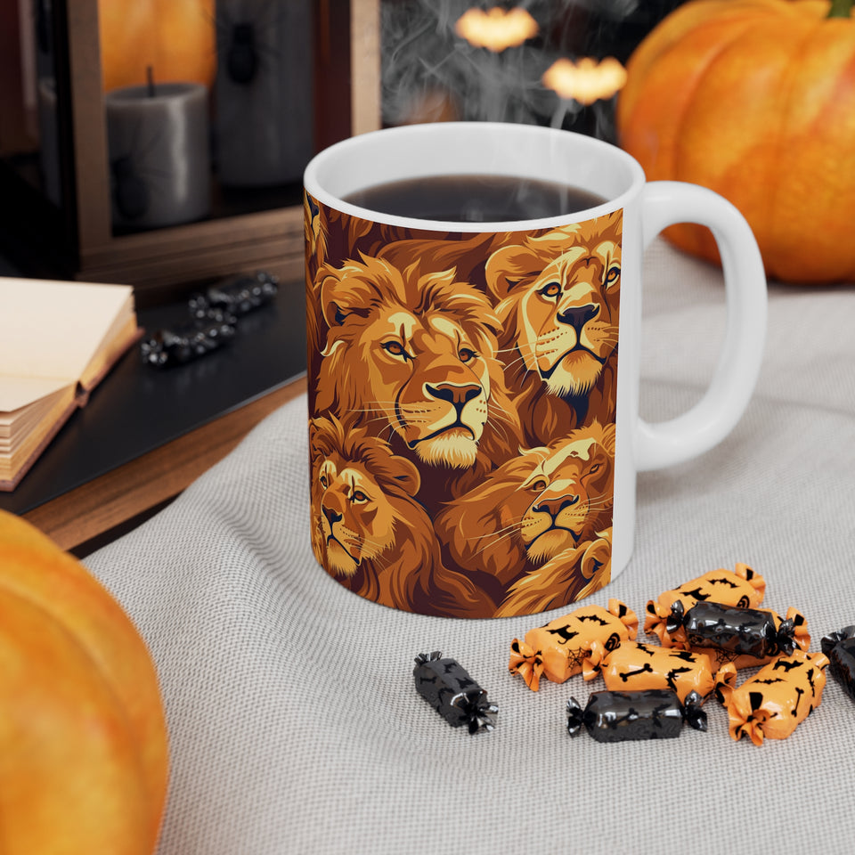 Lion Mug 2 | Lion Gifts | Lion Presents | Pride of Lions Ceramic Mug 11oz