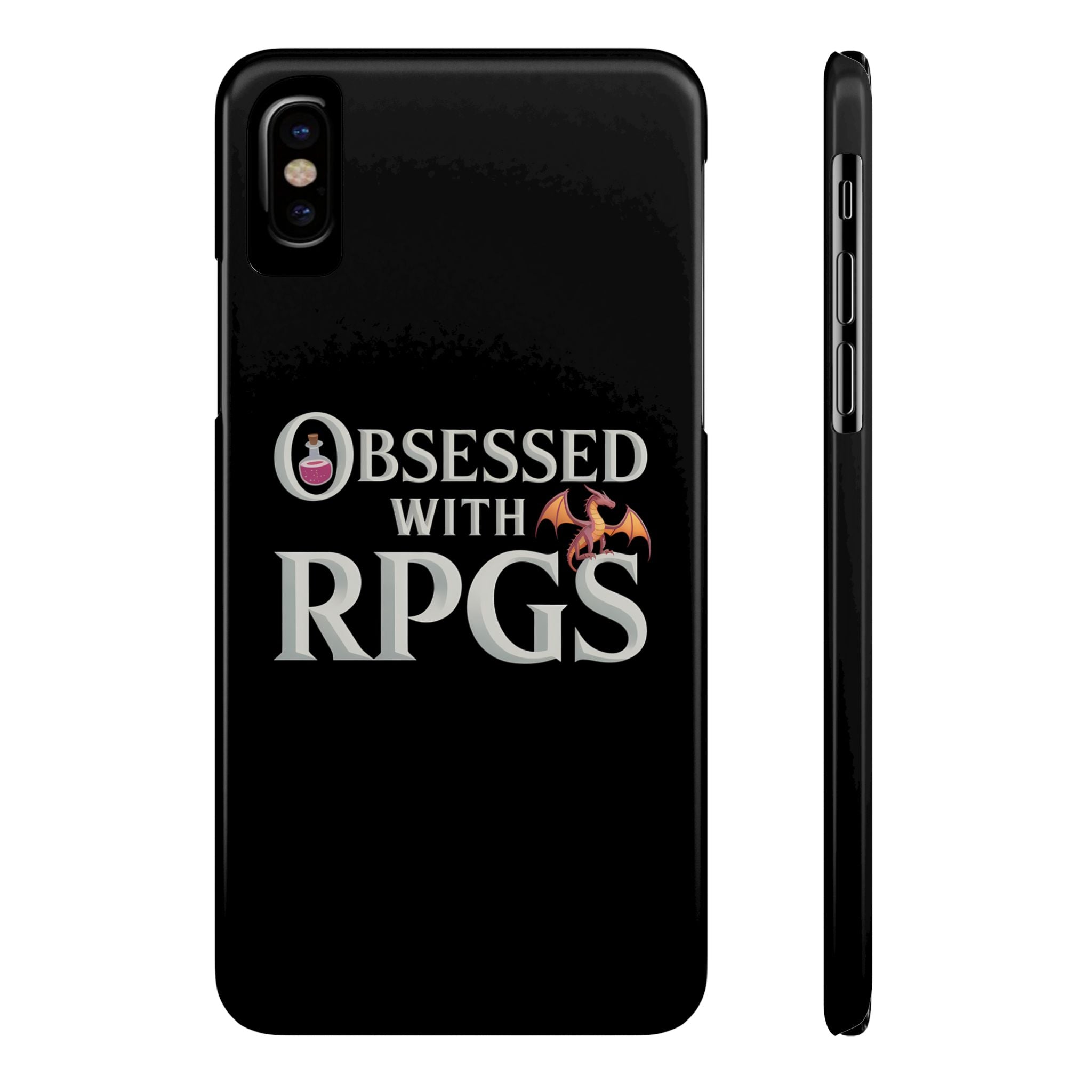 Premium Obsessed With RPGs iPhone Case | Fantasy Role Playing Game Slim Phone Cases