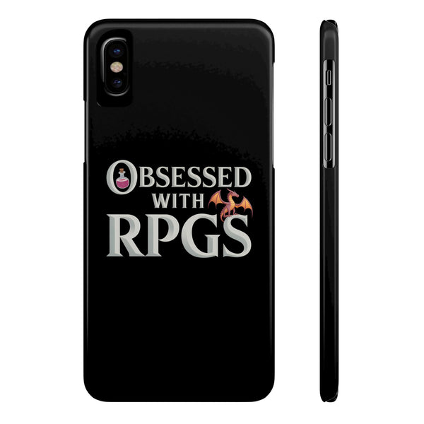 Premium Obsessed With RPGs iPhone Case | Fantasy Role Playing Game Slim Phone Cases
