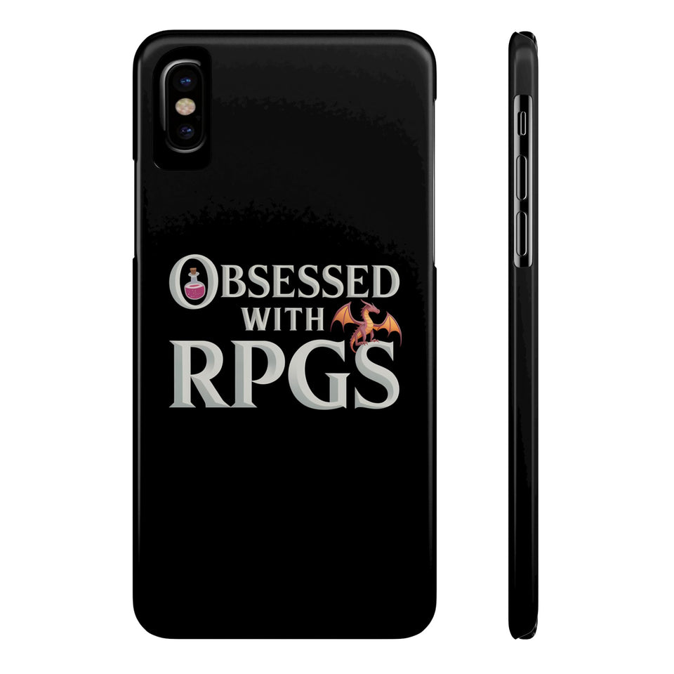 Premium Obsessed With RPGs iPhone Case | Fantasy Role Playing Game Slim Phone Cases