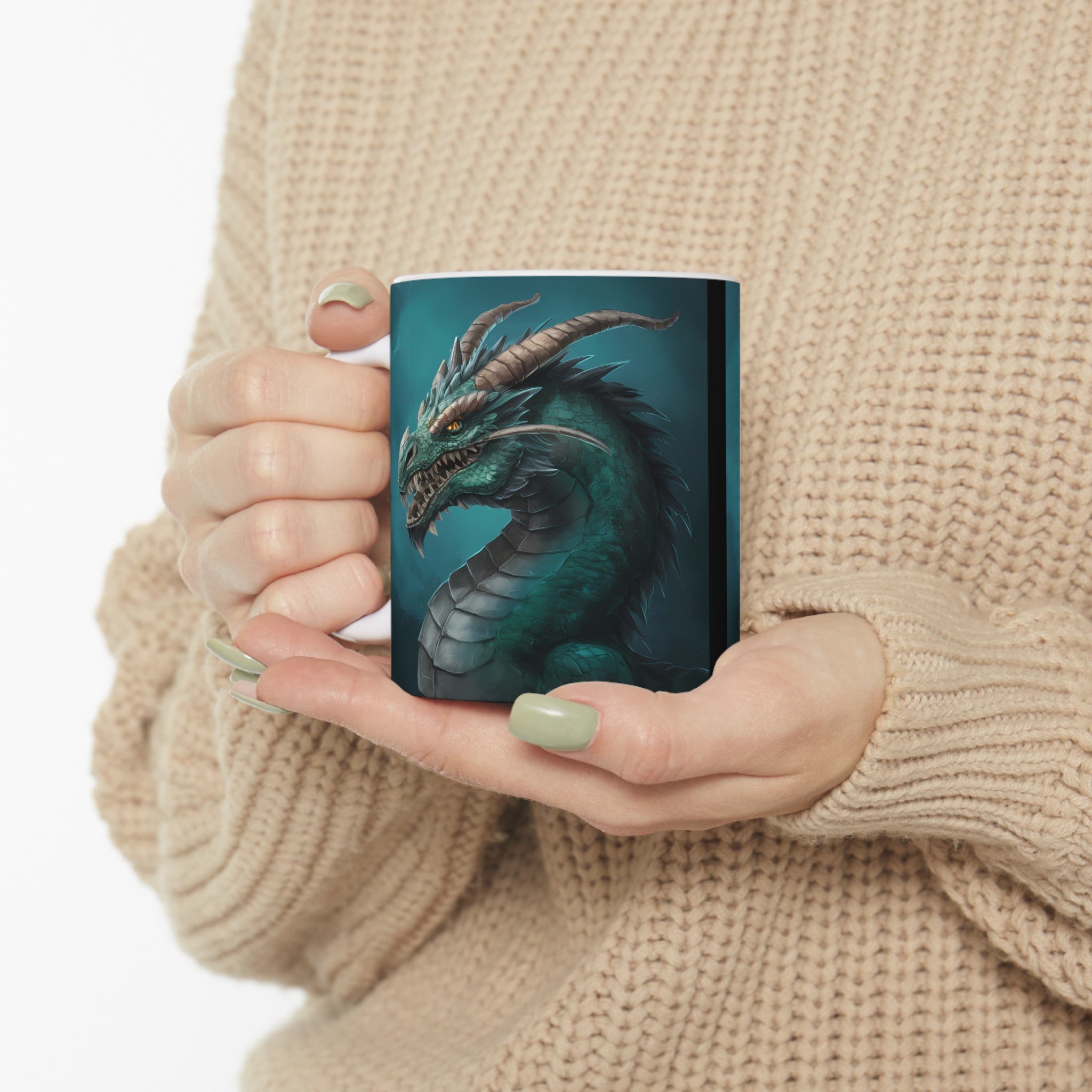 Fantasy Dragon RPG Mug | Role Playing Game Gift | Dragon Coffee Mug | RPG Fantasy Gift Ideas Mug 11oz 2