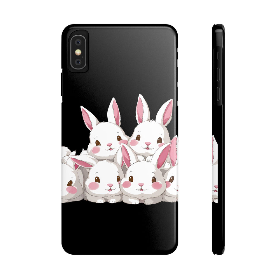 Premium Cute Rabbit iPhone Case | Rabbit Gifts Slim Phone Cases