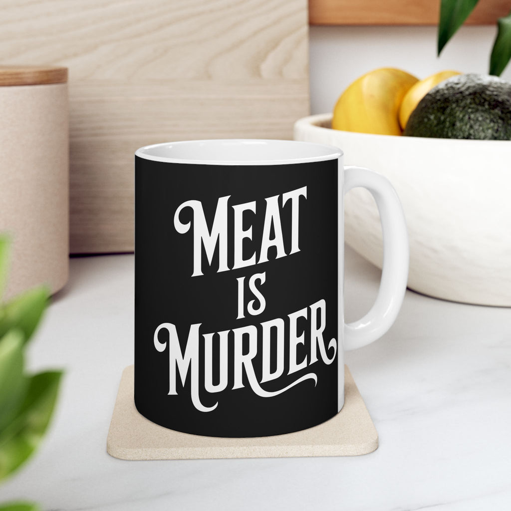Vegan - Meat Is Murder 11oz/15oz 2 Ceramic Mug