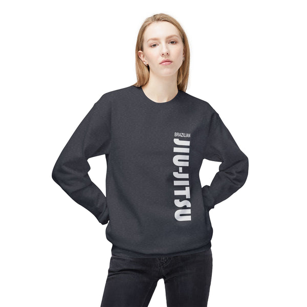 Brazilian Jiu Jitsu Slogan BJJ Unisex Midweight Softstyle Fleece Crewneck Sweatshirt