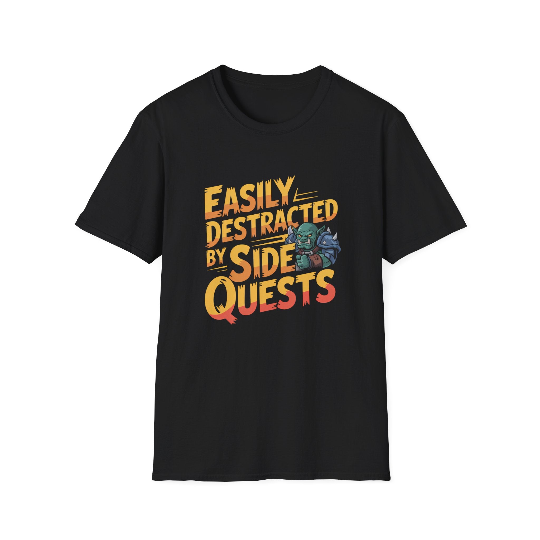 Easily Distracted By Side Quests T-Shirt — RPG Gamer Tee 5