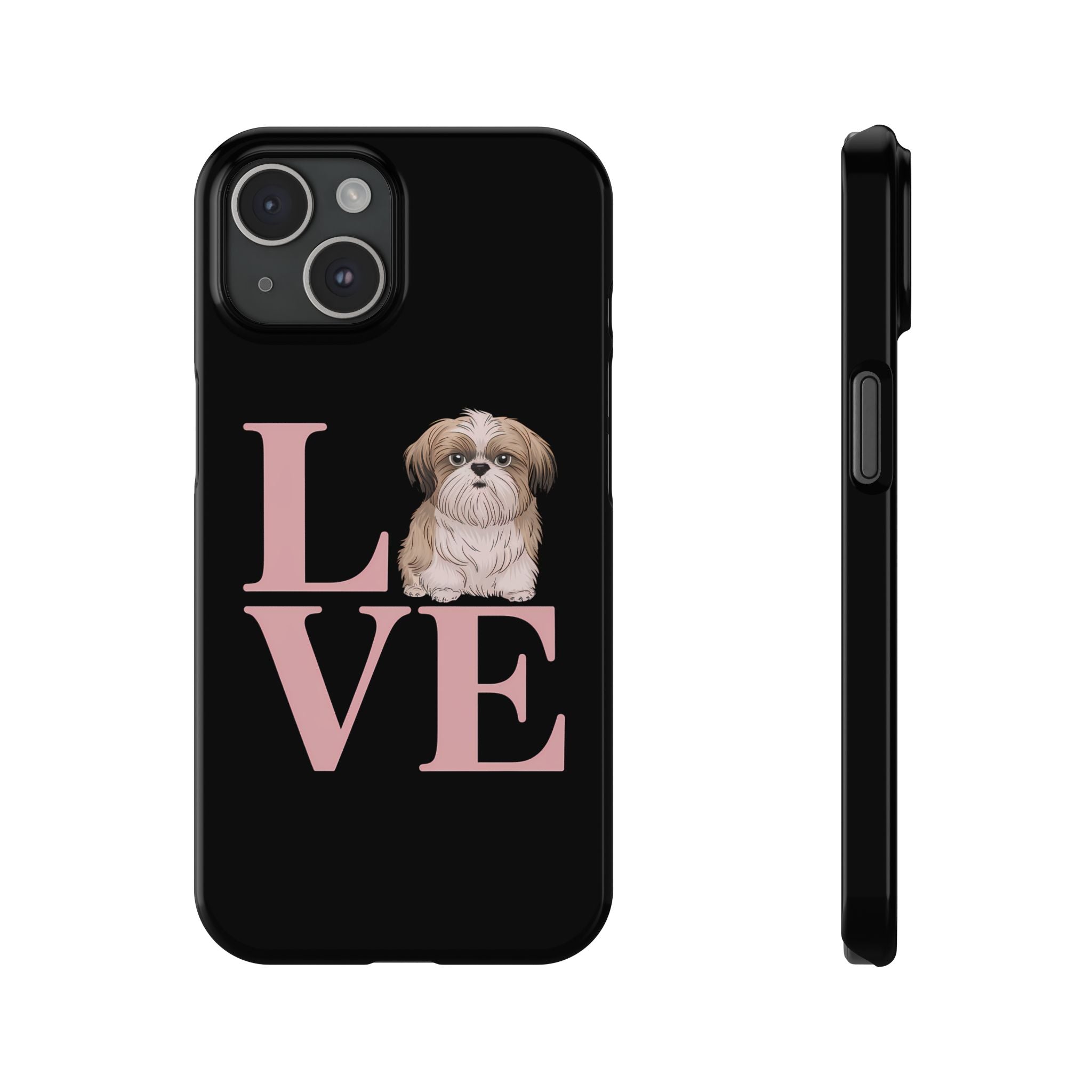 Premium Love Shih Tzu iPhone Case 2 | Cute Shih Tzu Slim Phone Cases Secondary image