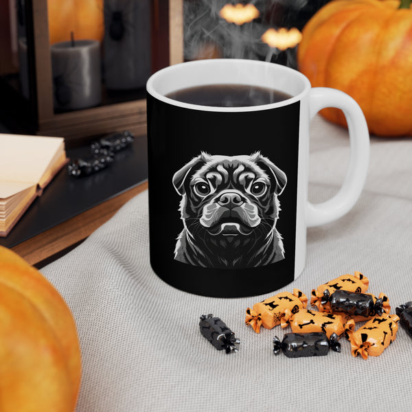 Pug Mug | Pug Gift | Pug Ceramic Mug 11oz