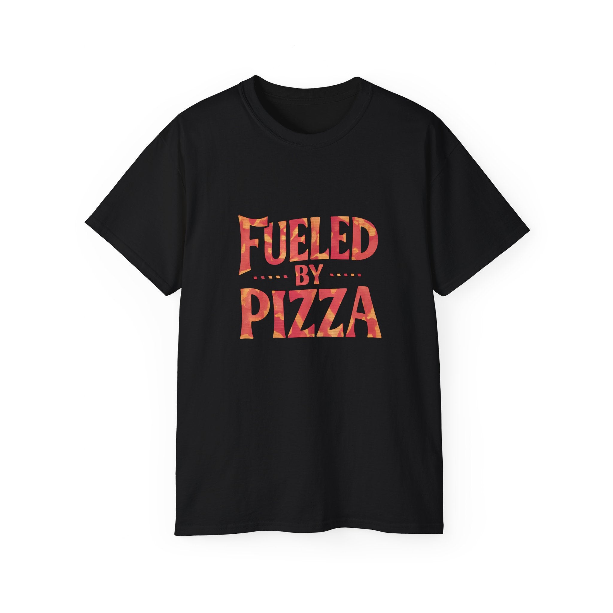 Fueled By Pizza Shirt | Pizza Gift | Pizza Lover Merchandise | Pizza Gifts | Pizza Presents Unisex T-Shirt 2 Main image