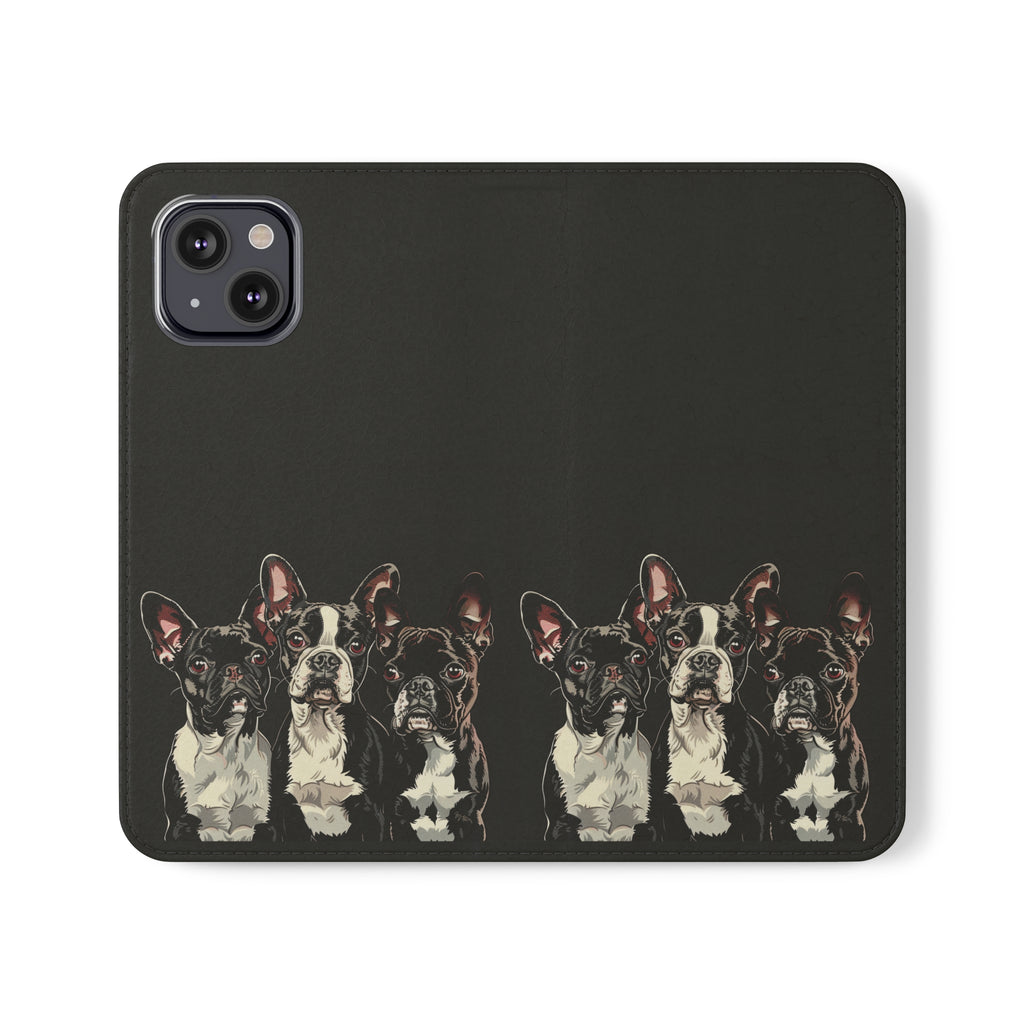 Boston Terrier Phone Case | Boston Terrier Wallet Phone Case | IPhone & Samsung Galaxy Boston Terrier Flip Cases