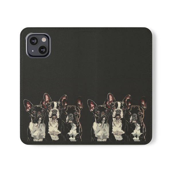 Boston Terrier Phone Case | Boston Terrier Wallet Phone Case | IPhone & Samsung Galaxy Boston Terrier Flip Cases