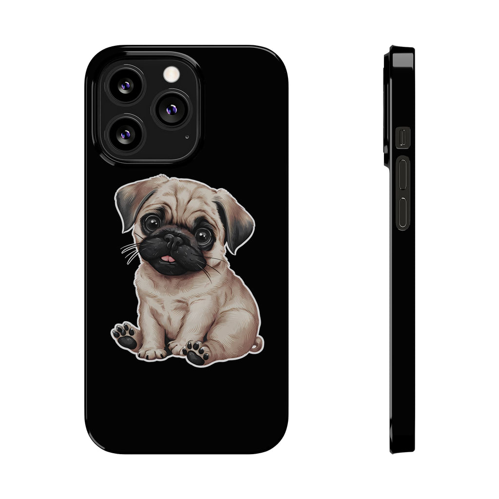 Premium Pug Puppy iPhone Case | Cute Pug Gifts Slim Phone Cases