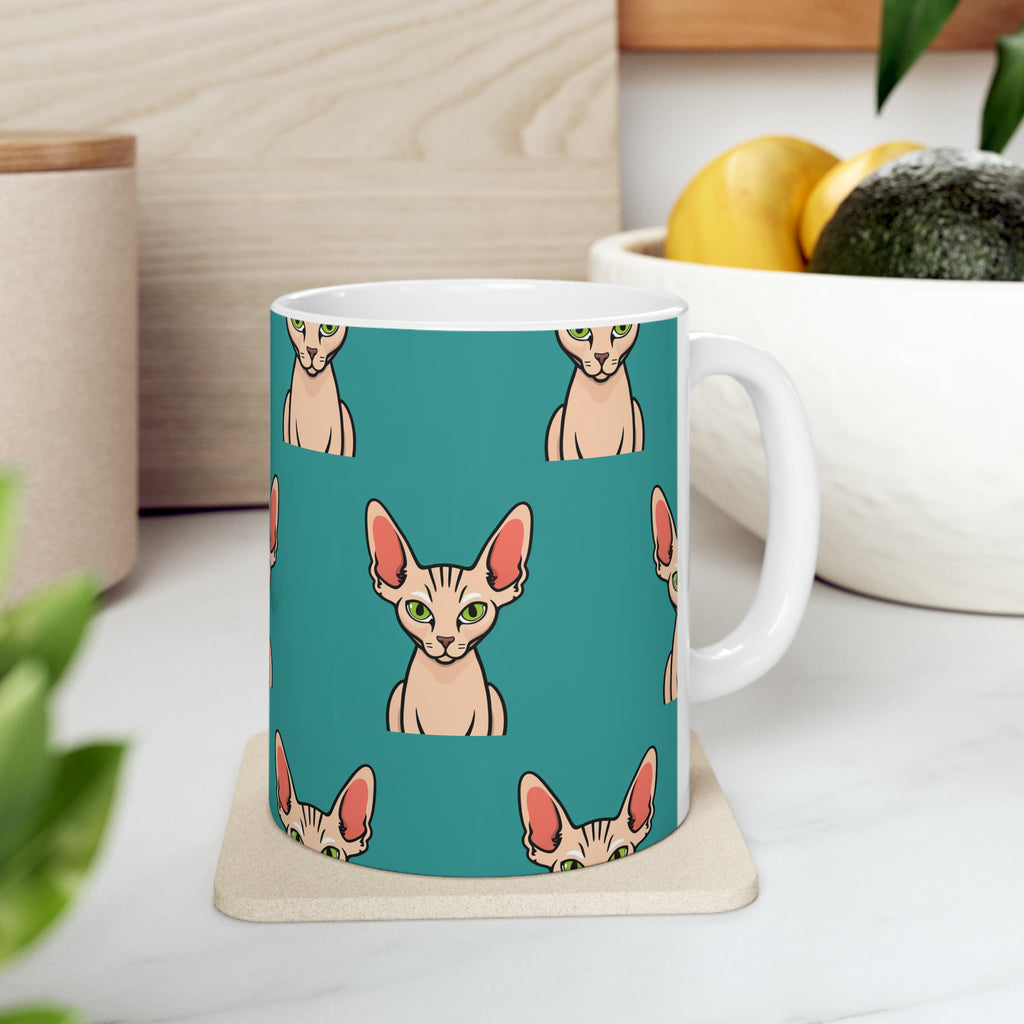 Sphynx Cat Mug | Sphynx Cat Gifts | Hairless Cat Sphynx Presents Cat Ceramic Mug 11oz