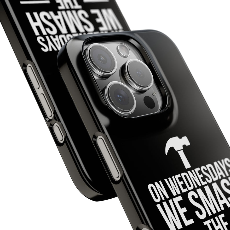 Premium On Wednesdays We Smash The Patriarchy iPhone Case | Feminist Gifts Slim Phone Cases
