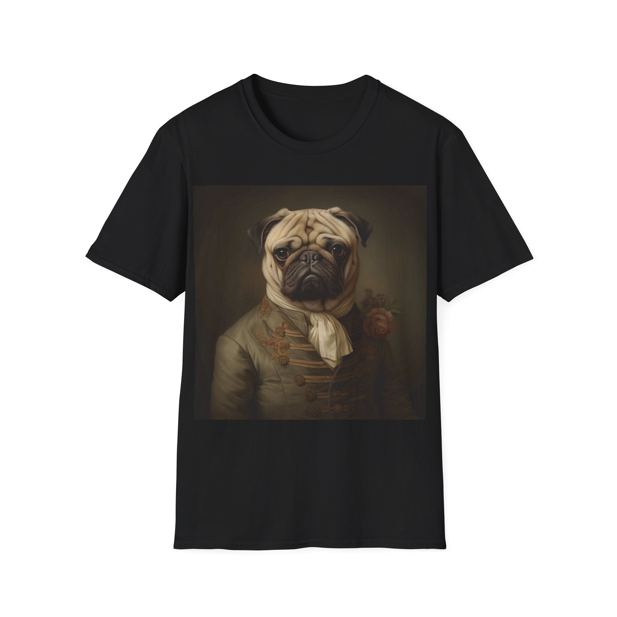 Classical Pug Shirt | Pug Presents | Pug Gift | Pug Painting T Shirt Main image