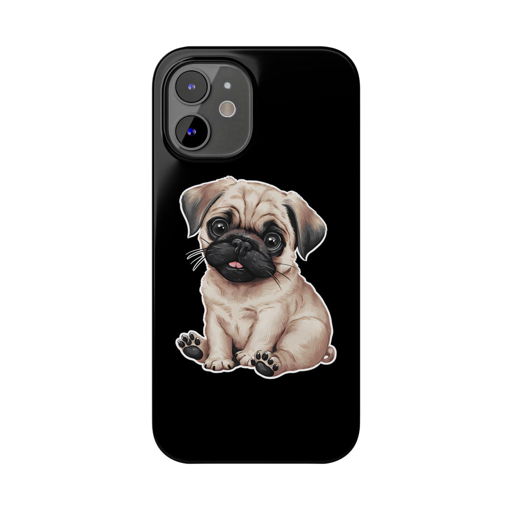 Premium Pug Puppy iPhone Case | Cute Pug Gifts Slim Phone Cases