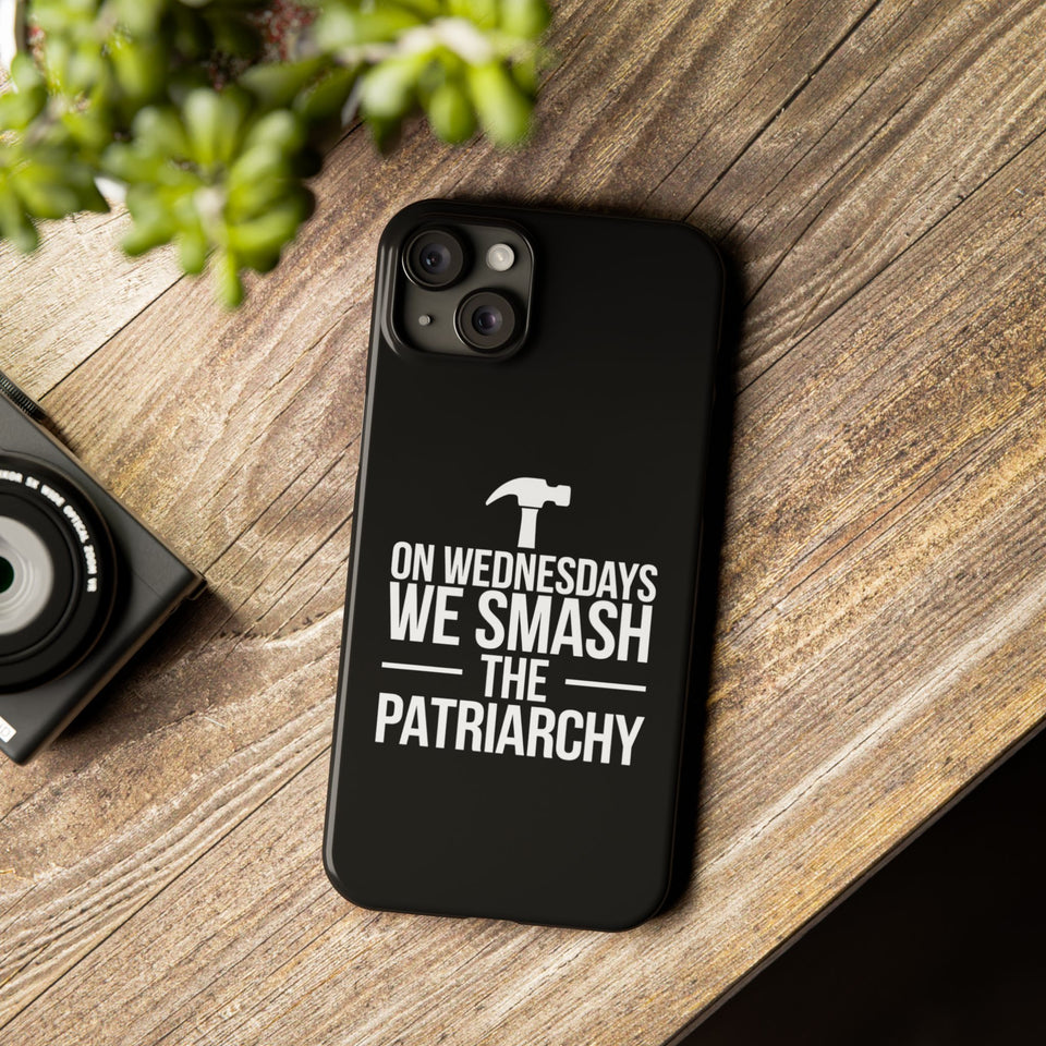 Premium On Wednesdays We Smash The Patriarchy iPhone Case | Feminist Gifts Slim Phone Cases