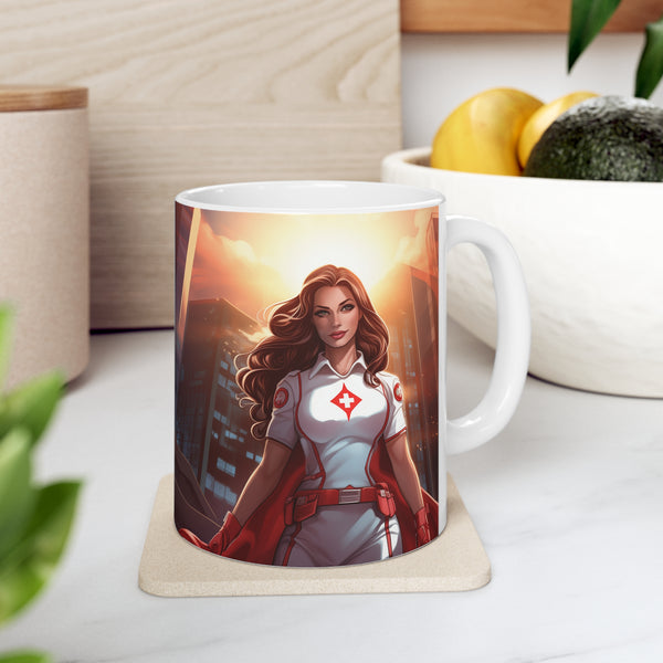Superhero Nurse Mug | Nurse Gift | Future Nurse ICU Nurse Registered Nurse ER Nurse Pediatric Nurse Ceramic Mug 11oz