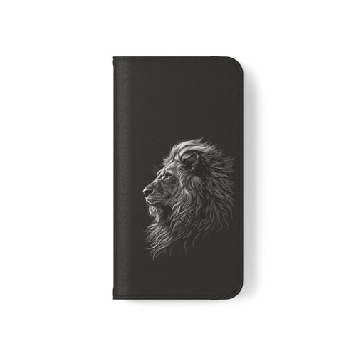 Lion Phone Case | Lion Wallet Phone Case Gifts | IPhone & Samsung Galaxy Lion Flip Cases
