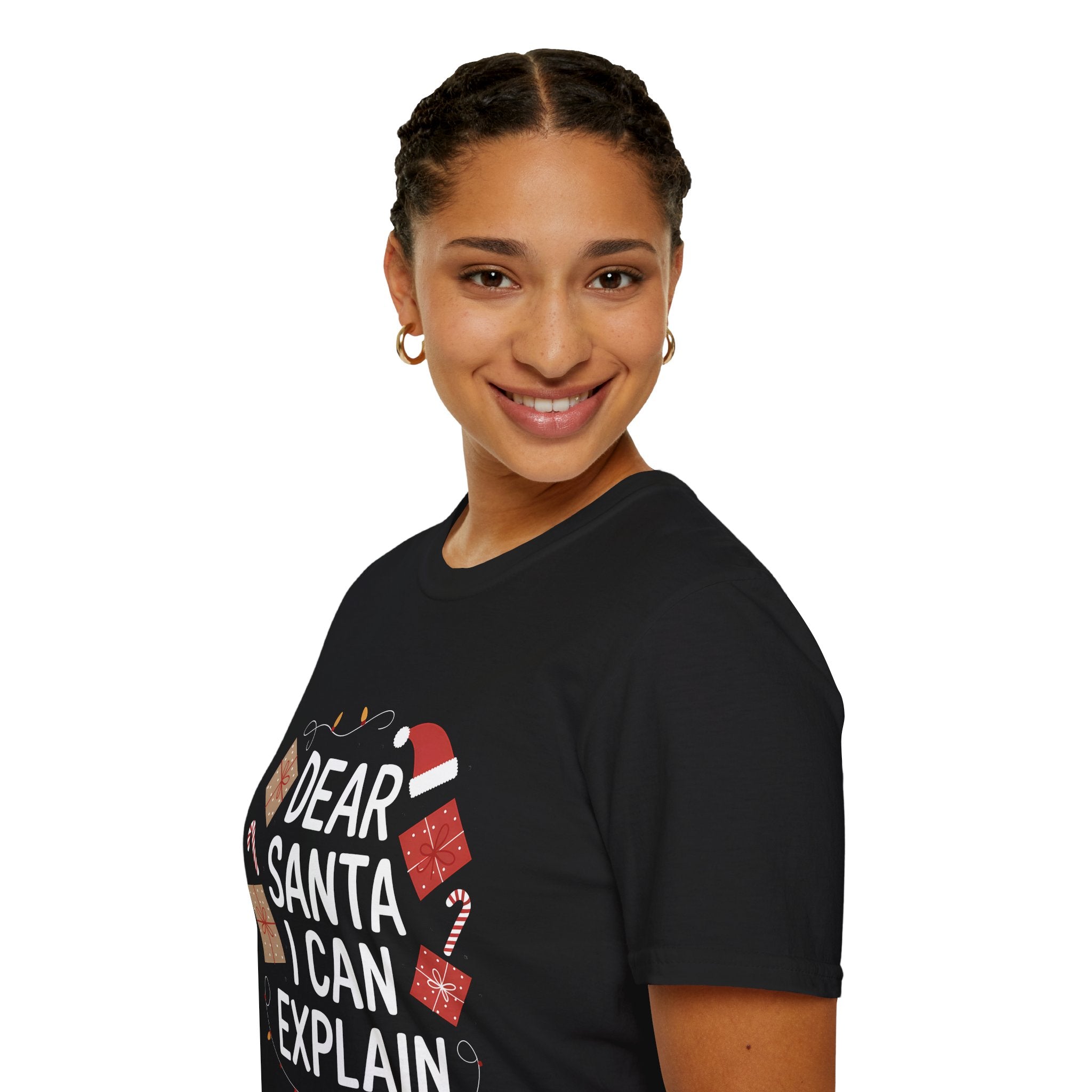 Dear Santa I Can Explain Ugly Christmas 3 Shirt | Xmas Christmas Presents Unisex T-Shirt