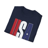 USA Flag Graphic T-Shirt — Red White & Blue Patriotic Tee USA Flag Graphic T-Shirt — Red White & Blue Patriotic Tee