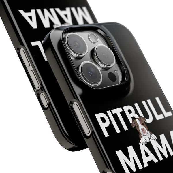 Premium Pitbull Mama 3 iPhone Case | Pitbull Gifts Slim Phone Cases