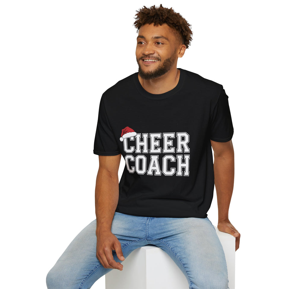 Cheer Coach Ugly Xmas 2 Ugly Christmas Shirt | Cheerleading Coach Gift | Unisex Cheer Coach Present T Shirt