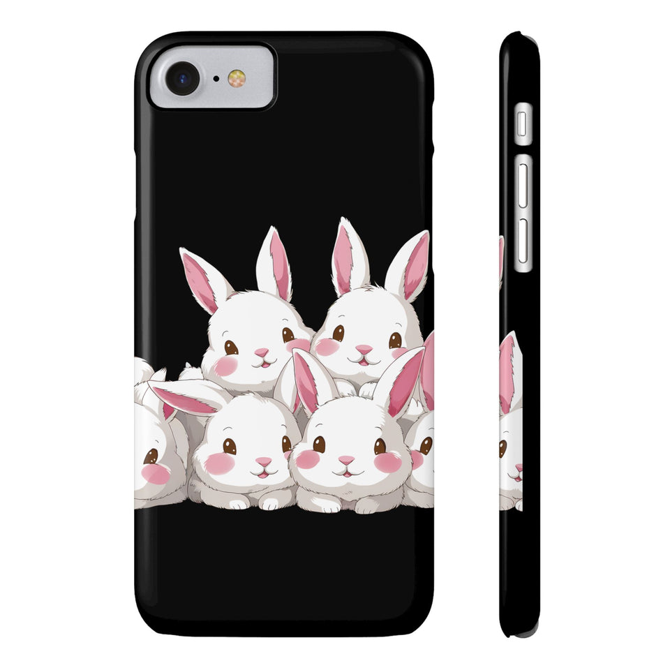 Premium Cute Rabbit iPhone Case | Rabbit Gifts Slim Phone Cases