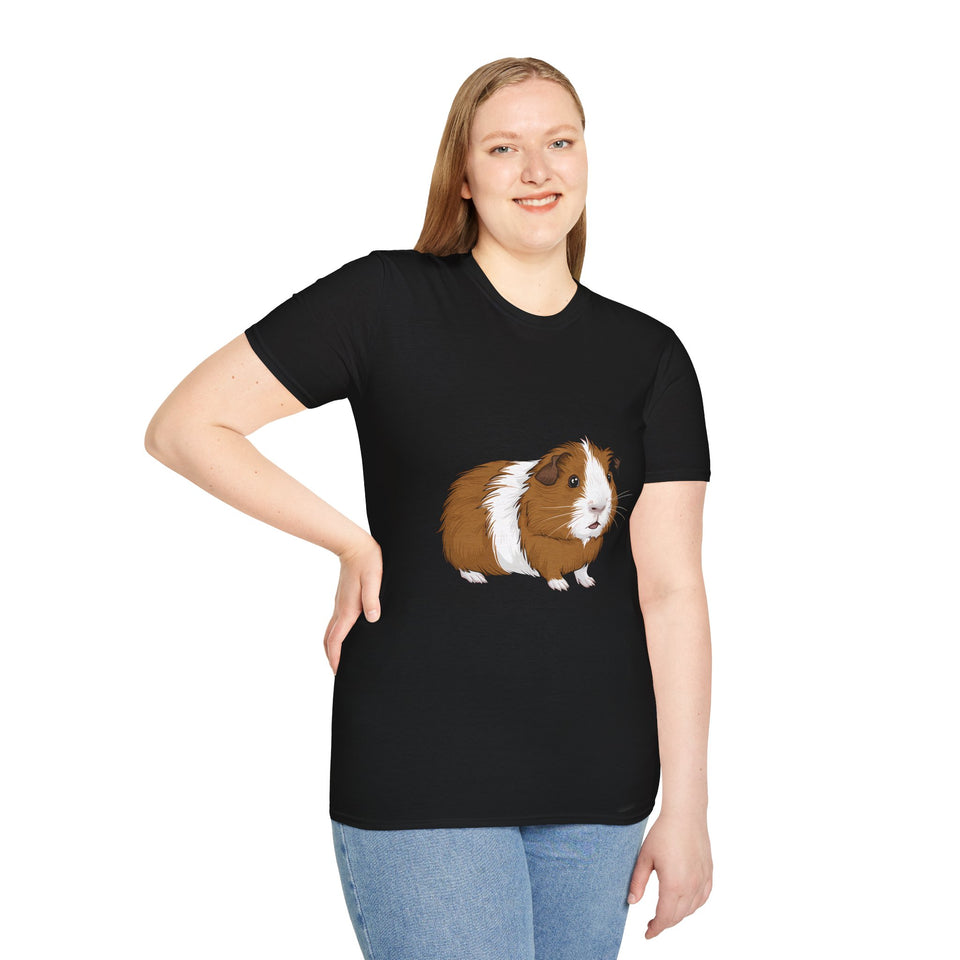 Guinea Pig T-Shirt - Cute Guinea Pig Unisex Softstyle Tee