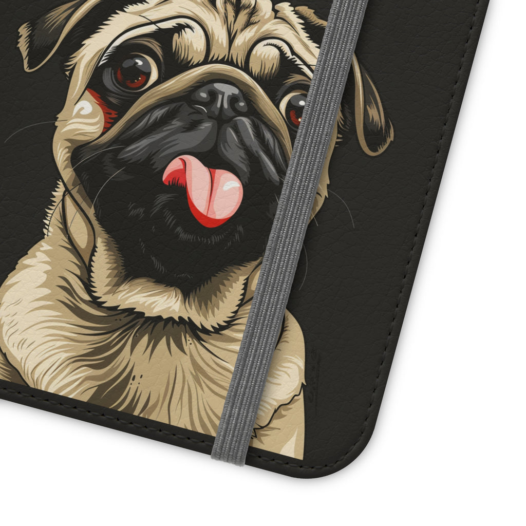 Pug Phone Case | I Love My Pug Wallet Phone Case | IPhone & Samsung Galaxy Pug Flip Cases